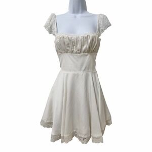 house of cb ivory a line mini dress White Sleeveless Triangle-Hem V-Neck Maxi Dress main image 1